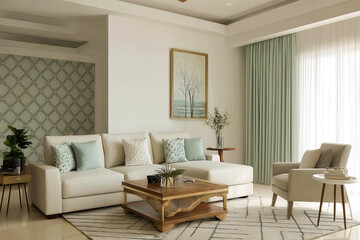 Japanese inspired living room