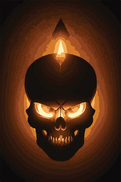 Profile Skull Vector Icons &ndash; Realistic, Day of the Dead, and Dark Styles
