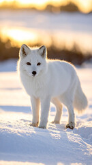 Fototapeta premium Schneefuchs