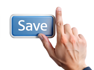 hand pushing button isolated on white background. PNG Transparent file type with high definition quality And vibrant color grading Available.