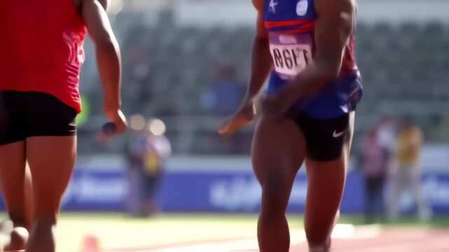 Track and field relay race