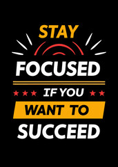 Motivational Text Design typography success