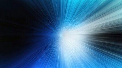Dynamic Blue Gradient Background with Motion Light Rays, High Contrast Abstract Design.