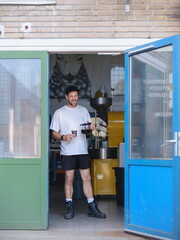 Barista Pouring Coffee Into Cup