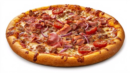 pizza isolated on white background