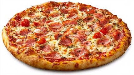 pizza isolated on white background