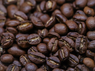Coffee Bean Surface Detail Photography
