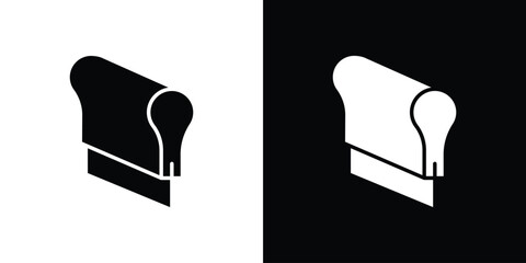 Print screen icon silhouette in black flat style. Graphic element