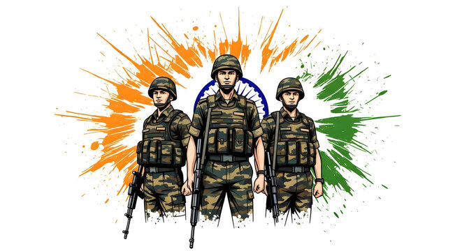 Indian Army Soldiers: Kargil Vijay Diwas Tribute - Powered by Adobe