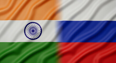 India and Russia Flags: International Relations Background