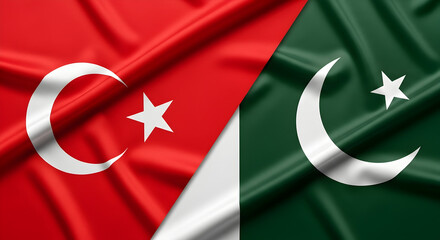 Turkey and Pakistan Flags: Diplomacy, International Relations