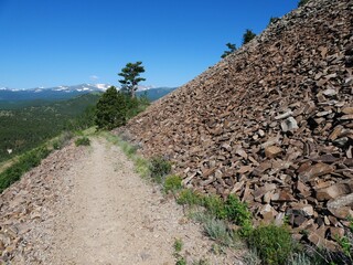 Talus Slope Beneath Summit Trail of Sugarloaf Mountain, Colorado