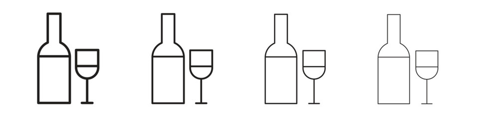 Vodka icon for graphic design, Web, UI, app. Simple abstract icons