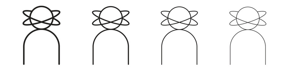 Stress icon for graphic design, Web, UI, app. Simple abstract icons