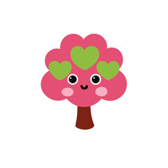 Obraz premium Whimsical Tree With Heart Shaped Leaves