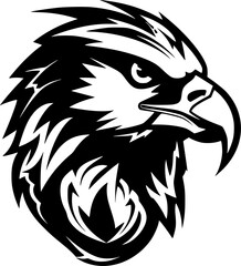 Obraz premium Falcon | Minimalist and Simple Silhouette - Vector illustration