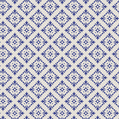 Elegant Diamond Motif Classic Geometric Pattern with Delicate Floral Accents for Textiles and Wallpapers, enhancing with repeating details