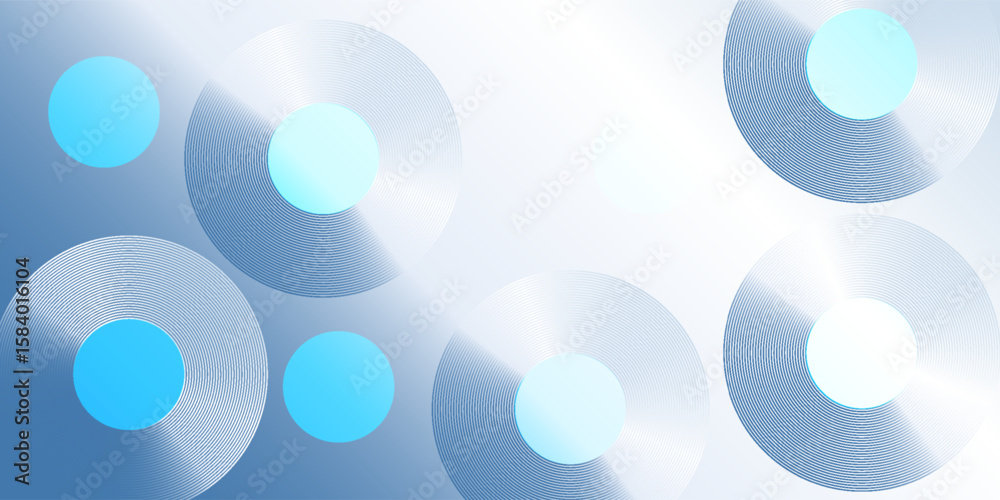 Poster gradient abstract background with circular line patterns. vector illustration.