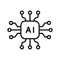 Funny cartoon android character robot toy vector illustration on an abstract background