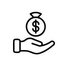 Hand holding a golden dollar sign, a symbol of finance and investment