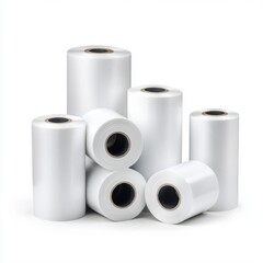 Rolls of White Stretch Film for Packaging and Protection Purposes