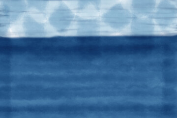 やさしい和柄の藍色背景素材