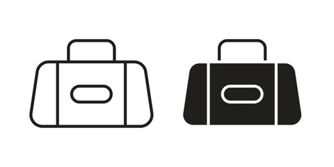 Sports bag icon concept for infographic, website or app.