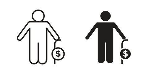 Fototapeta premium Retirement icon concept for infographic, website or app.