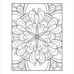 Mandala Ink Drawing – Monochrome Spiritual EPS 10