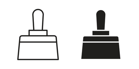 Obraz premium Putty knife icon concept for infographic, website or app.