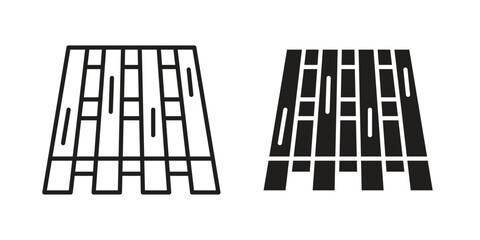 Pallet icon concept for infographic, website or app.