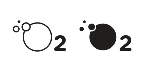 Oxygen O2 icon concept for infographic, website or app.