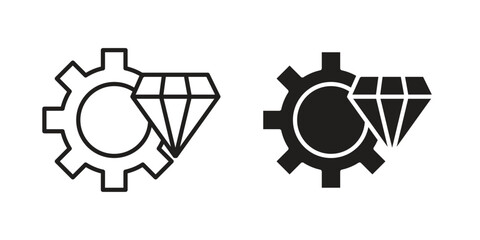 Operational excellence icon concept for infographic, website or app.