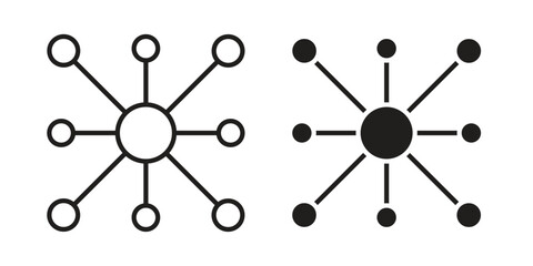 Multi channel icon concept for infographic, website or app.