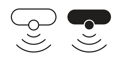 Motion sensor icon concept for infographic, website or app.