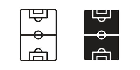 Football field icon concept for infographic, website or app.