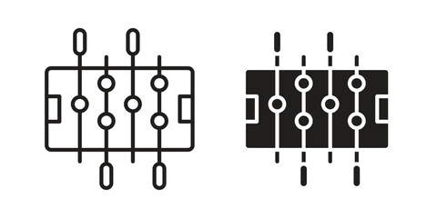 Foosball icon concept for infographic, website or app.