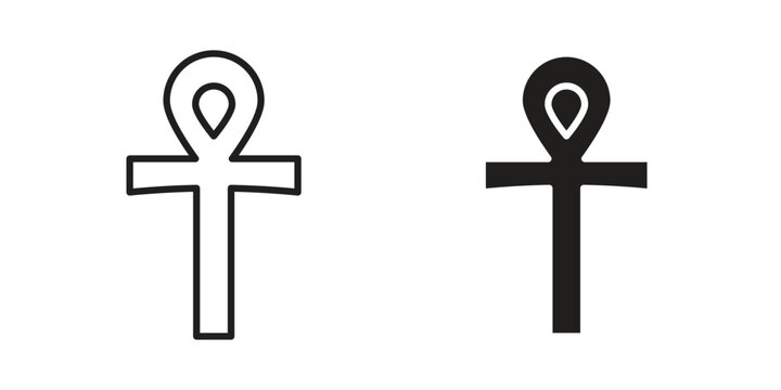 Ankh icon concept for infographic, website or app.