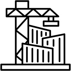 Obraz premium Construction Site Icon
