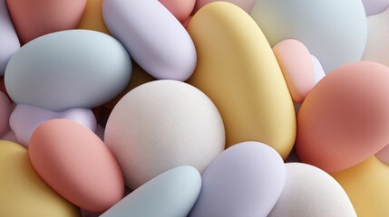 Abstract pastel stones