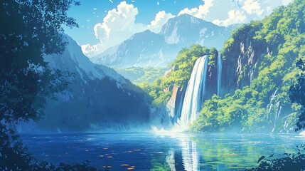 lake in the mountains