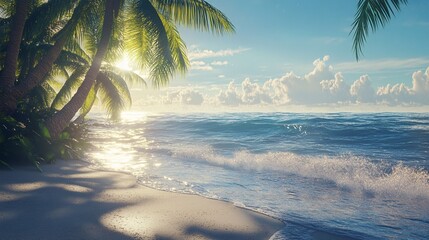 palm trees on the beach