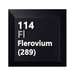 Flerovium 3D Periodic Table Icon
