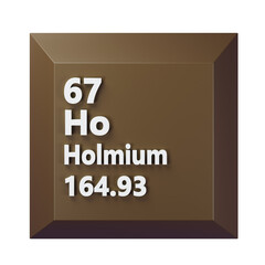 Holmium 3D Periodic Table Icon