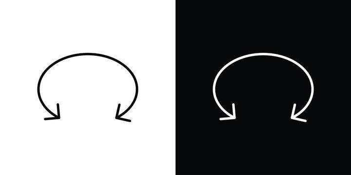 Two side icon Logo Template. lianer pictogram set.