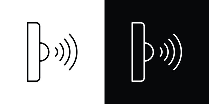 Infrared icon Logo Template. lianer pictogram set.
