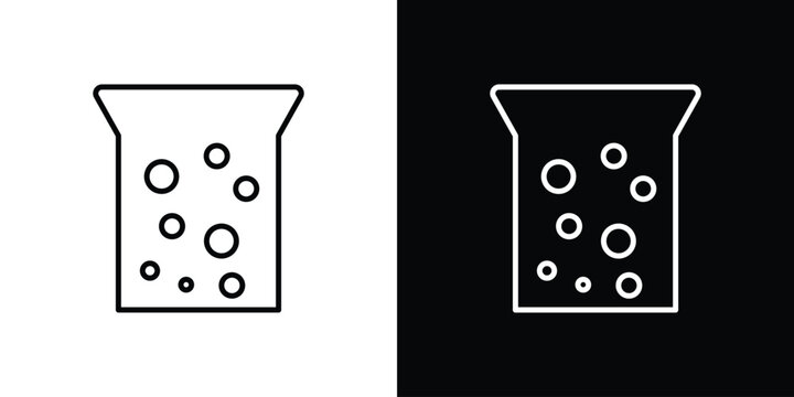 Hard Water icon Logo Template. lianer pictogram set.
