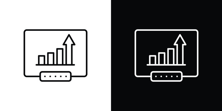 Equity derivatives icon Logo Template. lianer pictogram set.