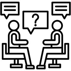Obraz premium Interview Icon