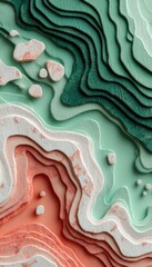 Abstract Topographic Art